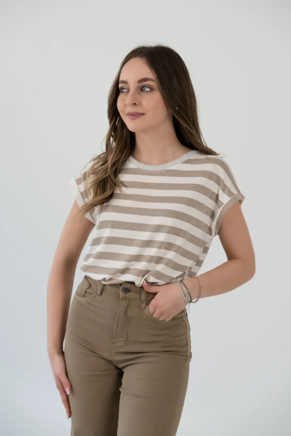 T-Shirt Righe Lurex
