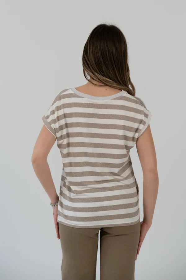 T-Shirt Righe Lurex - immagine 5