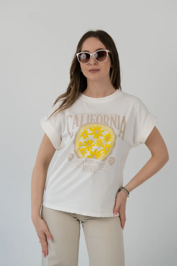T-Shirt California Flower - immagine 3