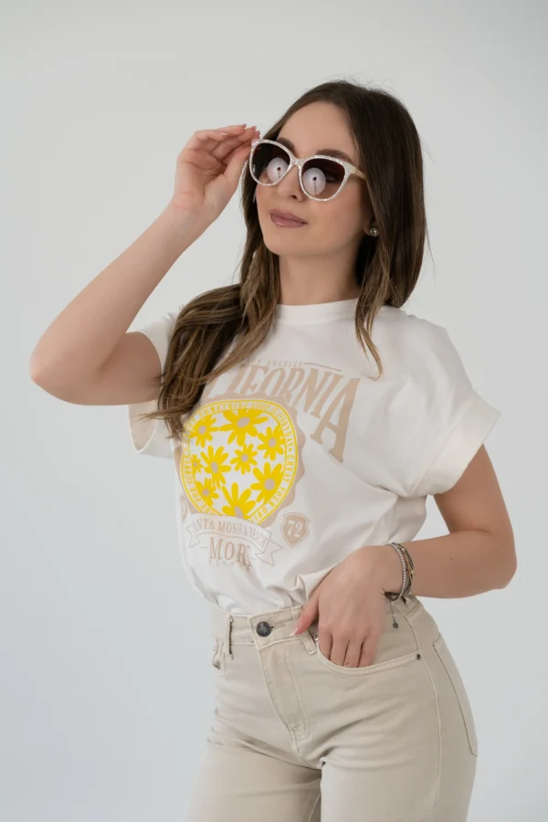 T-Shirt California Flower - immagine 2