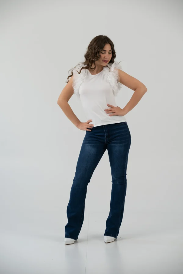T-Shirt Manichetta Tulle - immagine 5