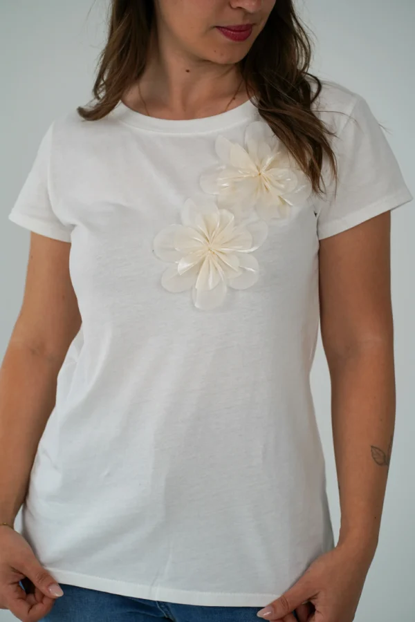 T-Shirt Fiori Tulle - immagine 2