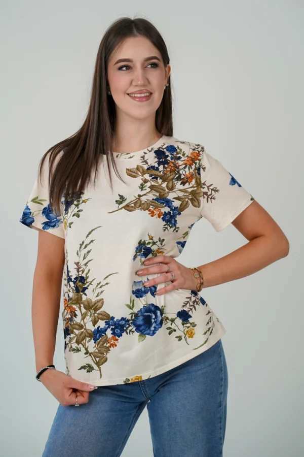 T-Shirt Blue Roses