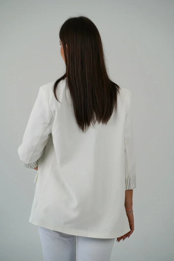 Blazer Over con Fodera a Righe - immagine 3