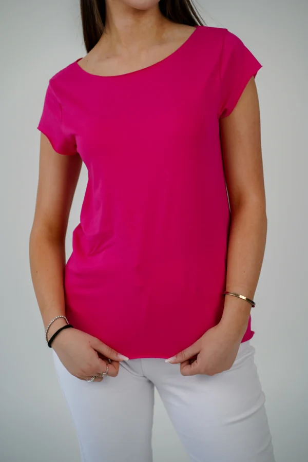 T-Shirt Basica Taglio Vivo - immagine 8