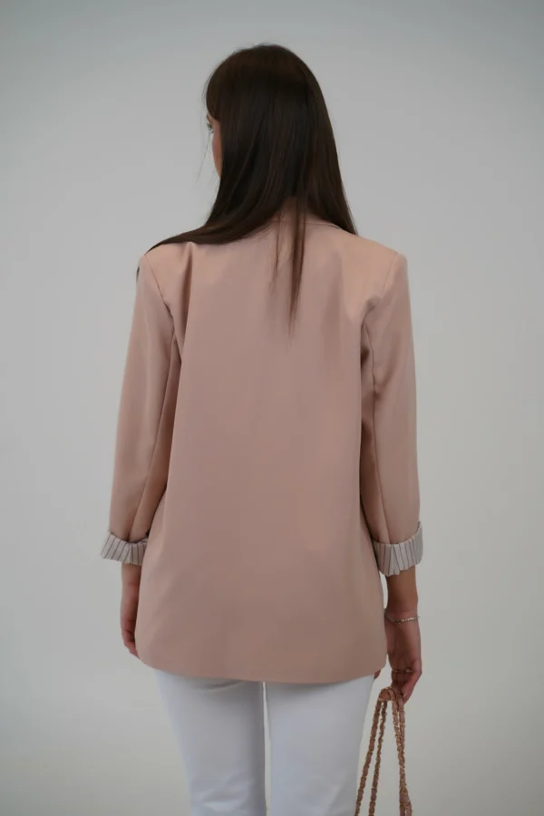 Blazer Over con Fodera a Righe - immagine 4