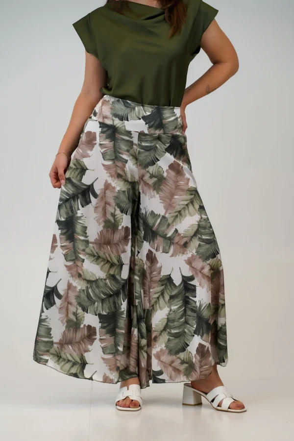 Pantalone Trapezio Foglie - immagine 5