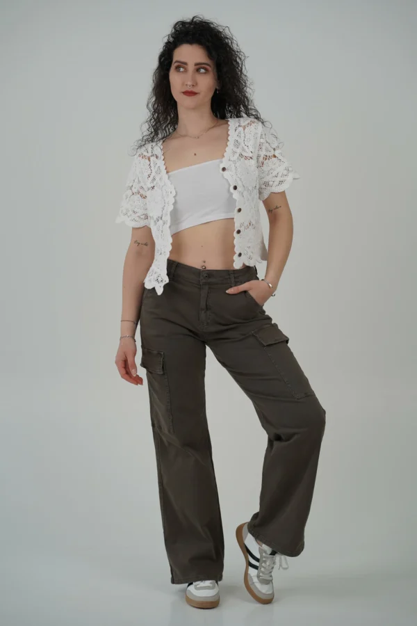 Jeans Cargo Wide Leg