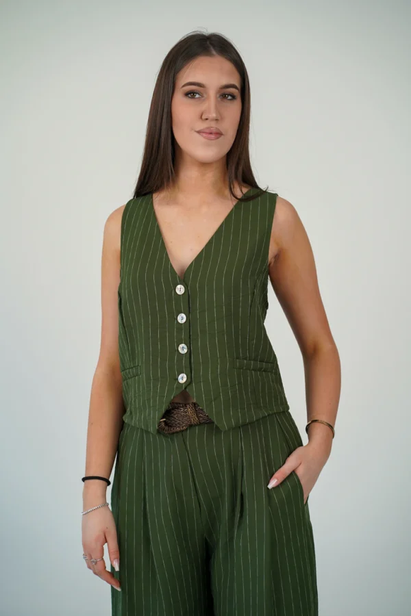 Completo Gilet + Bermuda Gessato - immagine 9