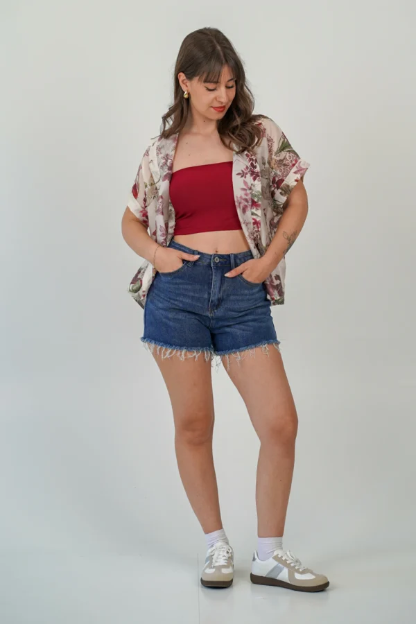 Shorts Jeans Sfrangiato