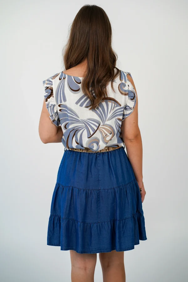 Gonnellina in Jeans con Balze - immagine 5