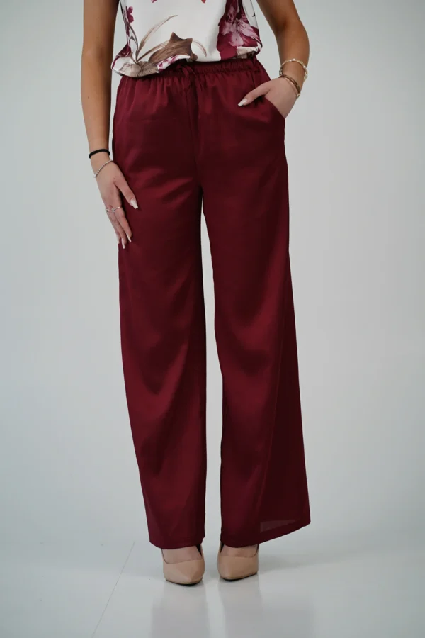 Pantalone Palazzo Satin - immagine 2