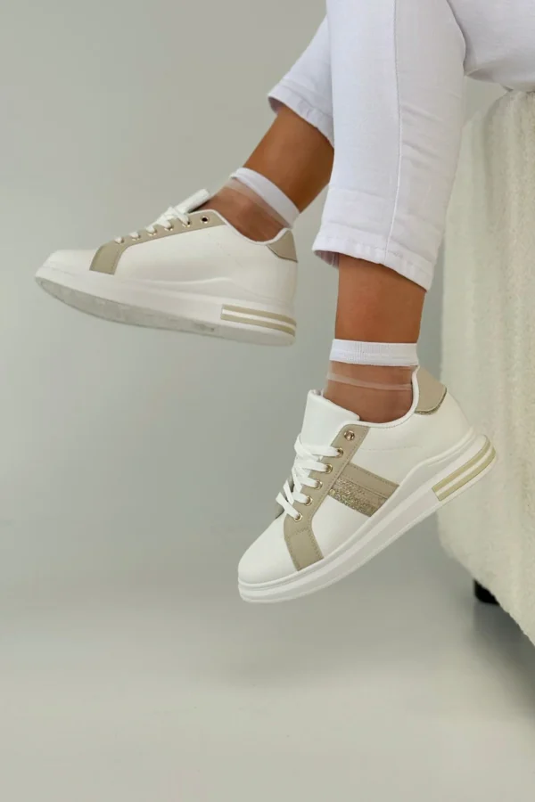 Sneakers Pinky - 37, Beige