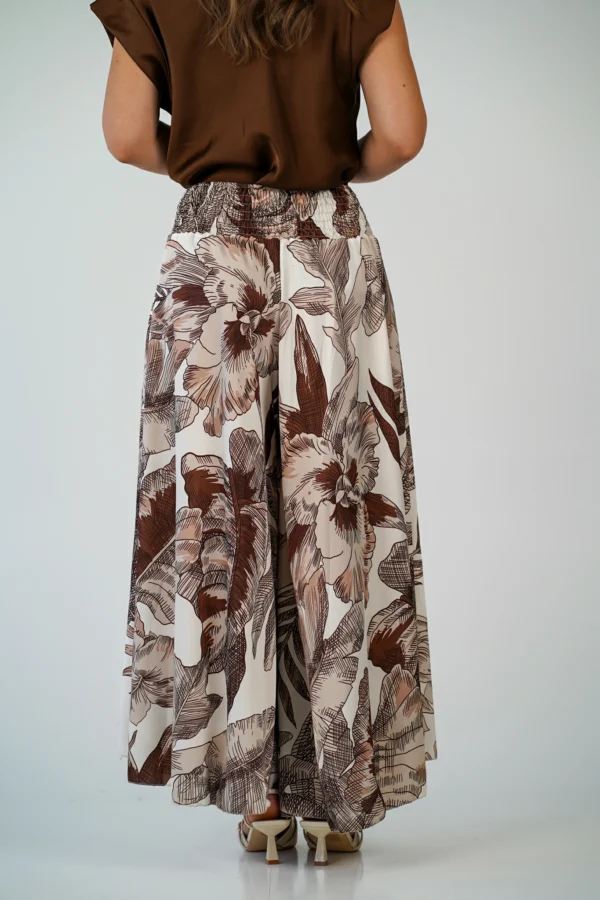 Pantalone Trapezio Ibisco - Nocciola / Cioccolato - immagine 6