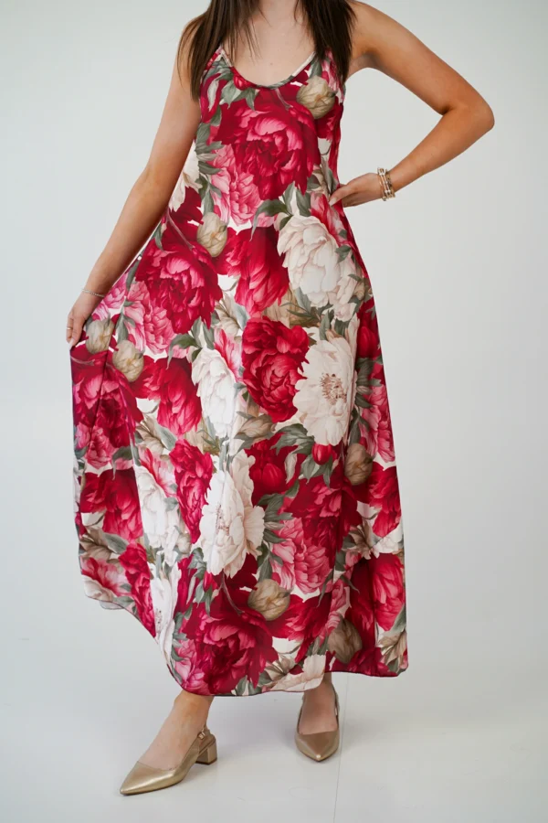 Abito Trapezio Fiori - Peonie - immagine 5
