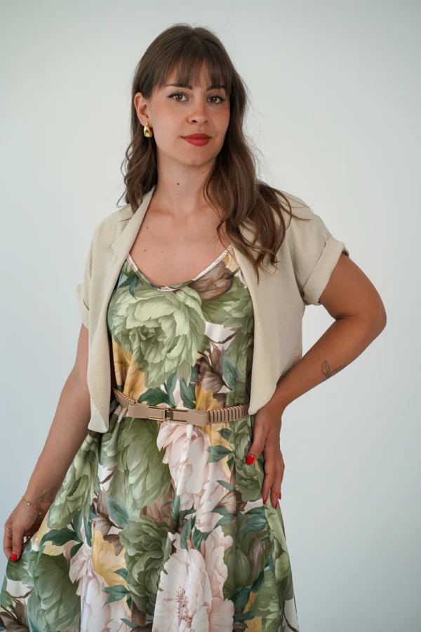 Abito Trapezio Fiori - Peonie - immagine 13
