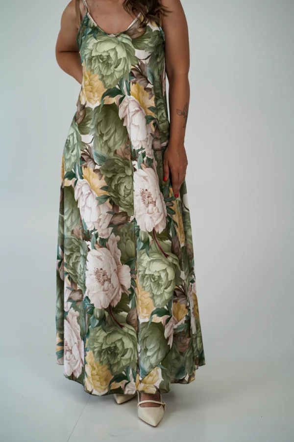 Abito Trapezio Fiori - Peonie - immagine 11