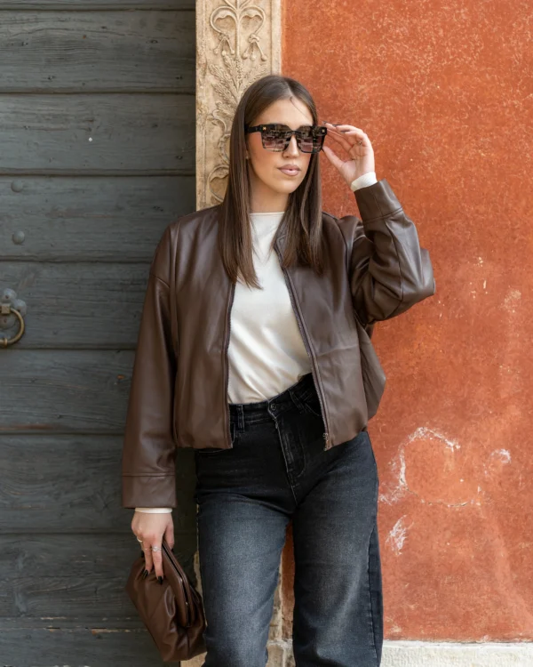 Giubbotto Bomber Ecopelle - immagine 3