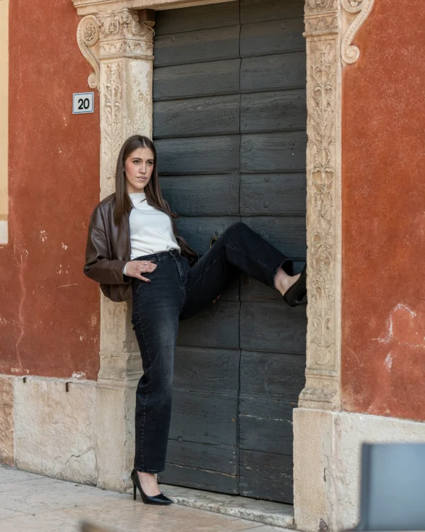 Giubbotto Bomber Ecopelle - immagine 4