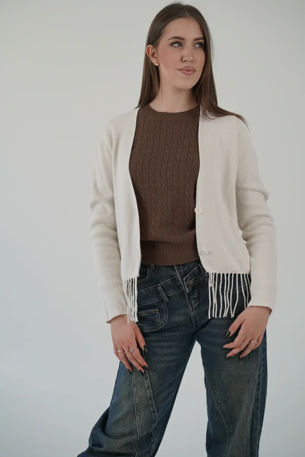 Cardigan Frange