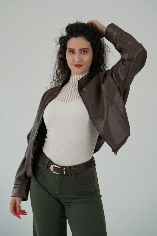 Giubbotto Bomber Ecopelle - immagine 6