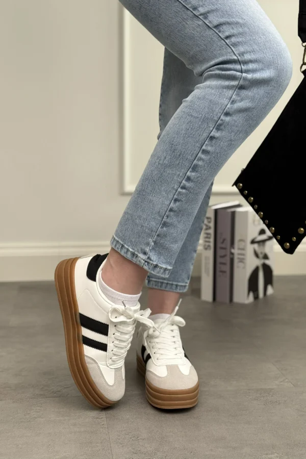 Sneakers Cozy - Nero/bianco, 37