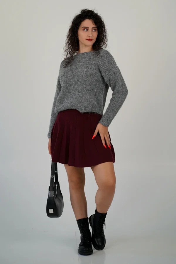 Gonnellina in Maglia con Pieghe - immagine 5