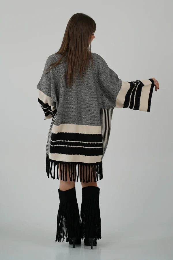 Cardigan Lungo con Frange - immagine 10