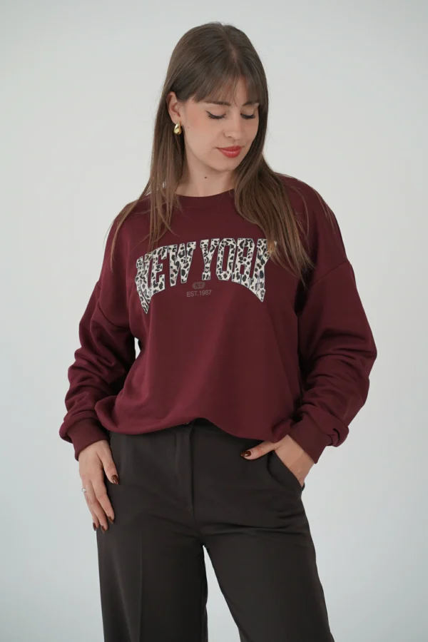 Felpa New York Leopardata - immagine 3