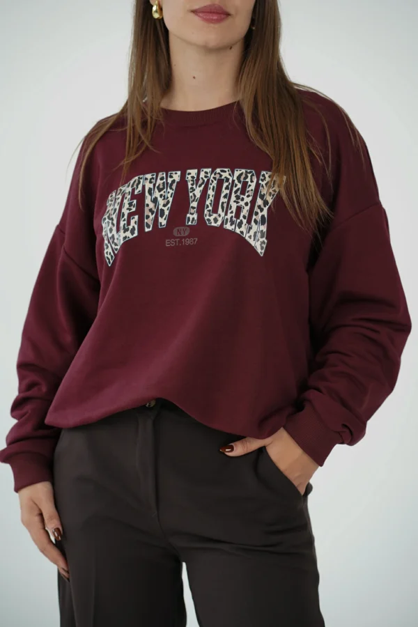Felpa New York Leopardata - immagine 4