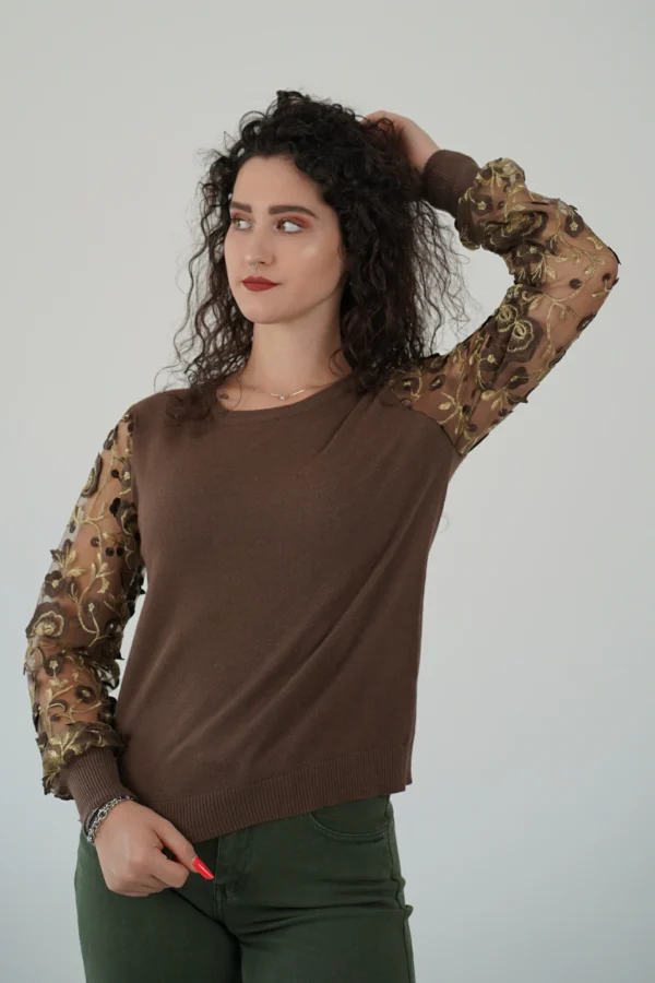 Maglia Fiori e Tulle - immagine 3
