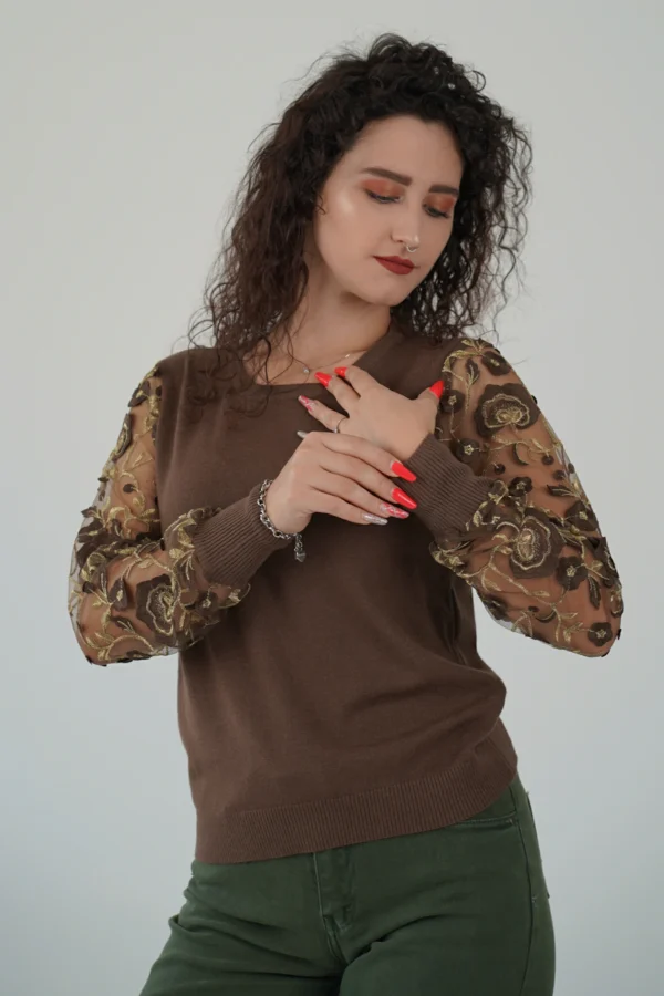 Maglia Fiori e Tulle - immagine 2
