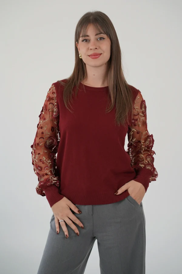 Maglia Fiori e Tulle - immagine 7