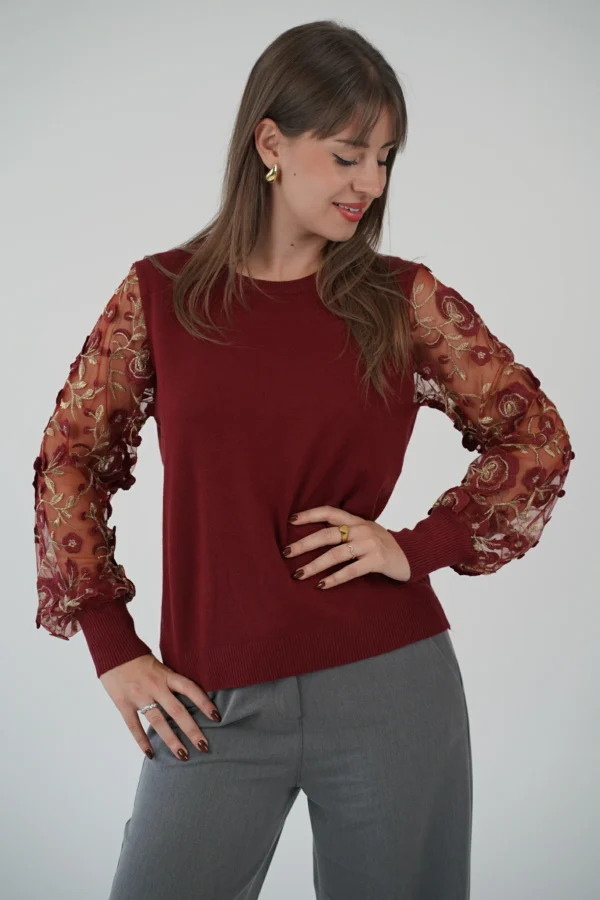 Maglia Fiori e Tulle - immagine 6