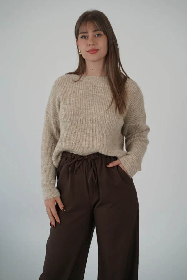 Maglioncino Sparkling - Beige