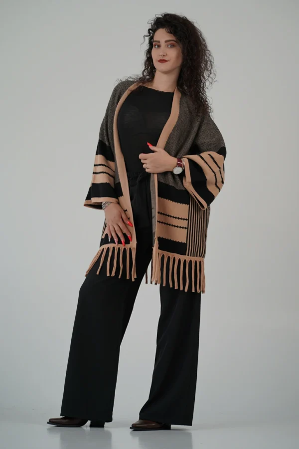 Cardigan Lungo con Frange - immagine 14