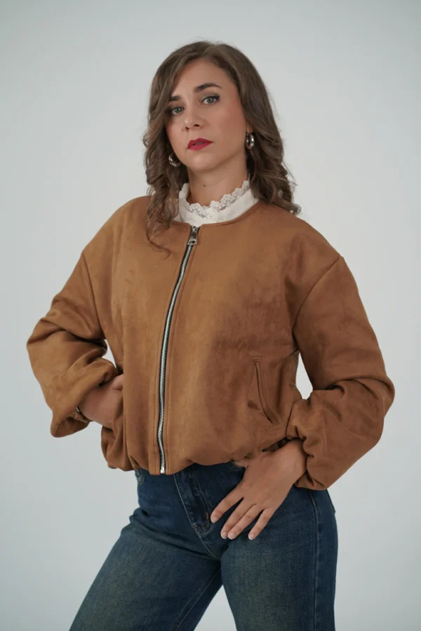 Giacca Bomber Scamosciata