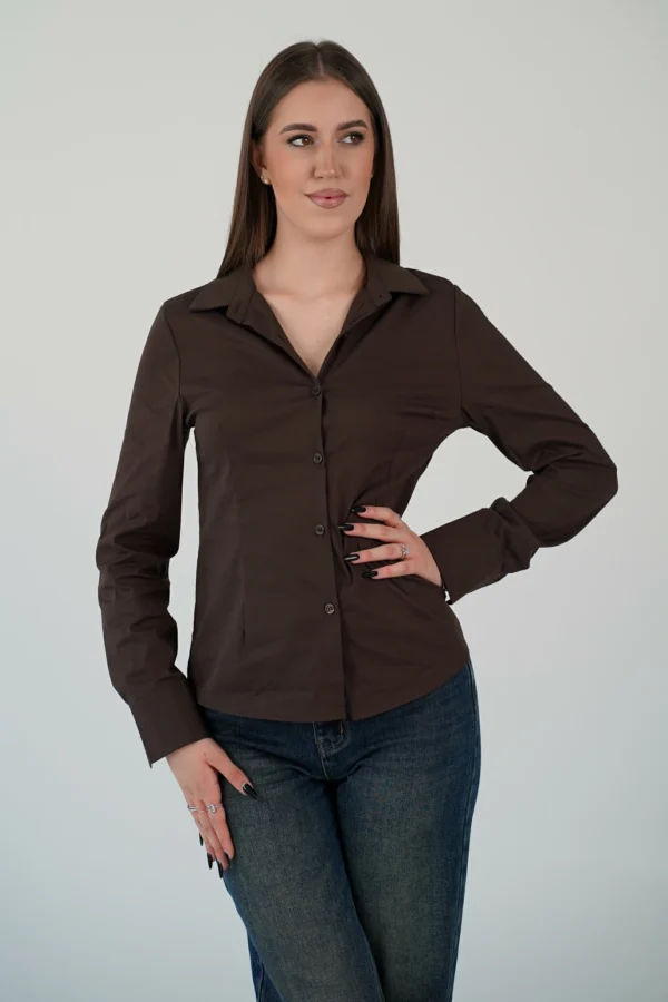 Camicia Classique - S-40/42, Caffè