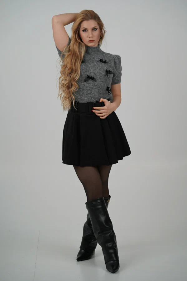 Gonnellina a Pieghe con Cintura