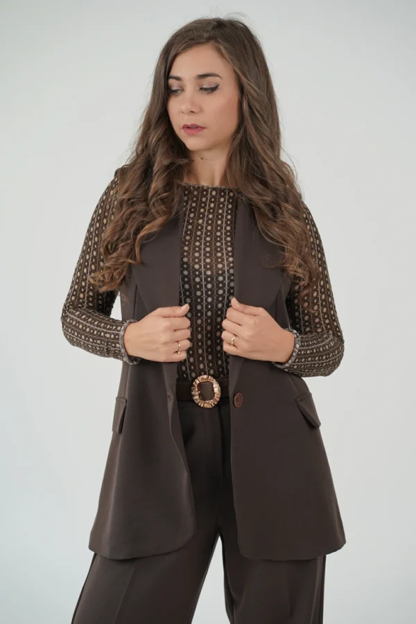 Maglia Cashmere Geometrica - immagine 5