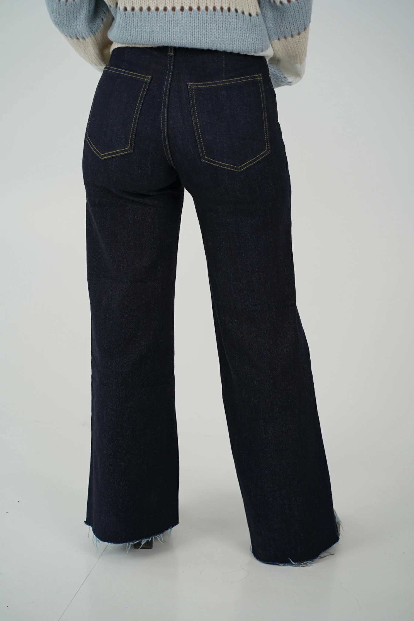 Jeans Sfrangiato Columbia - Denim Lavaggio Scuro - immagine 6