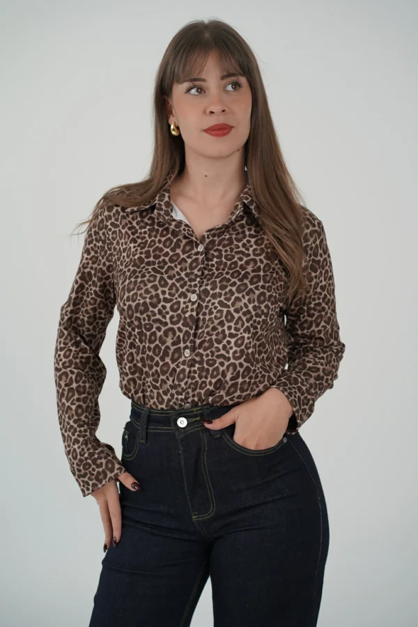 Camicia Softy Leopardata