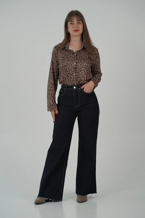 Jeans Sfrangiato Columbia - Denim Lavaggio Scuro