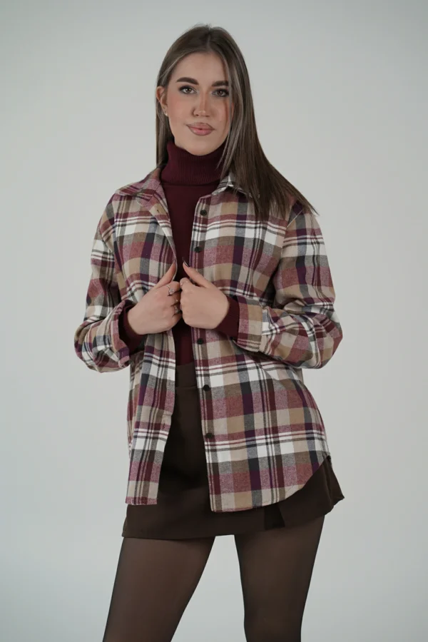 Camicia Gilmore - Prugna e Nocciola