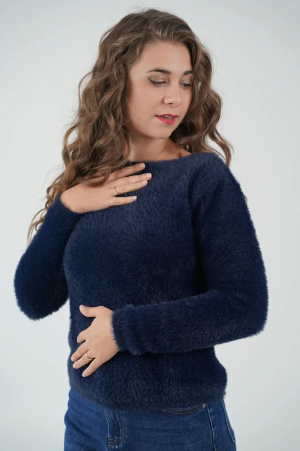 Maglioncino Fluffy - Blu