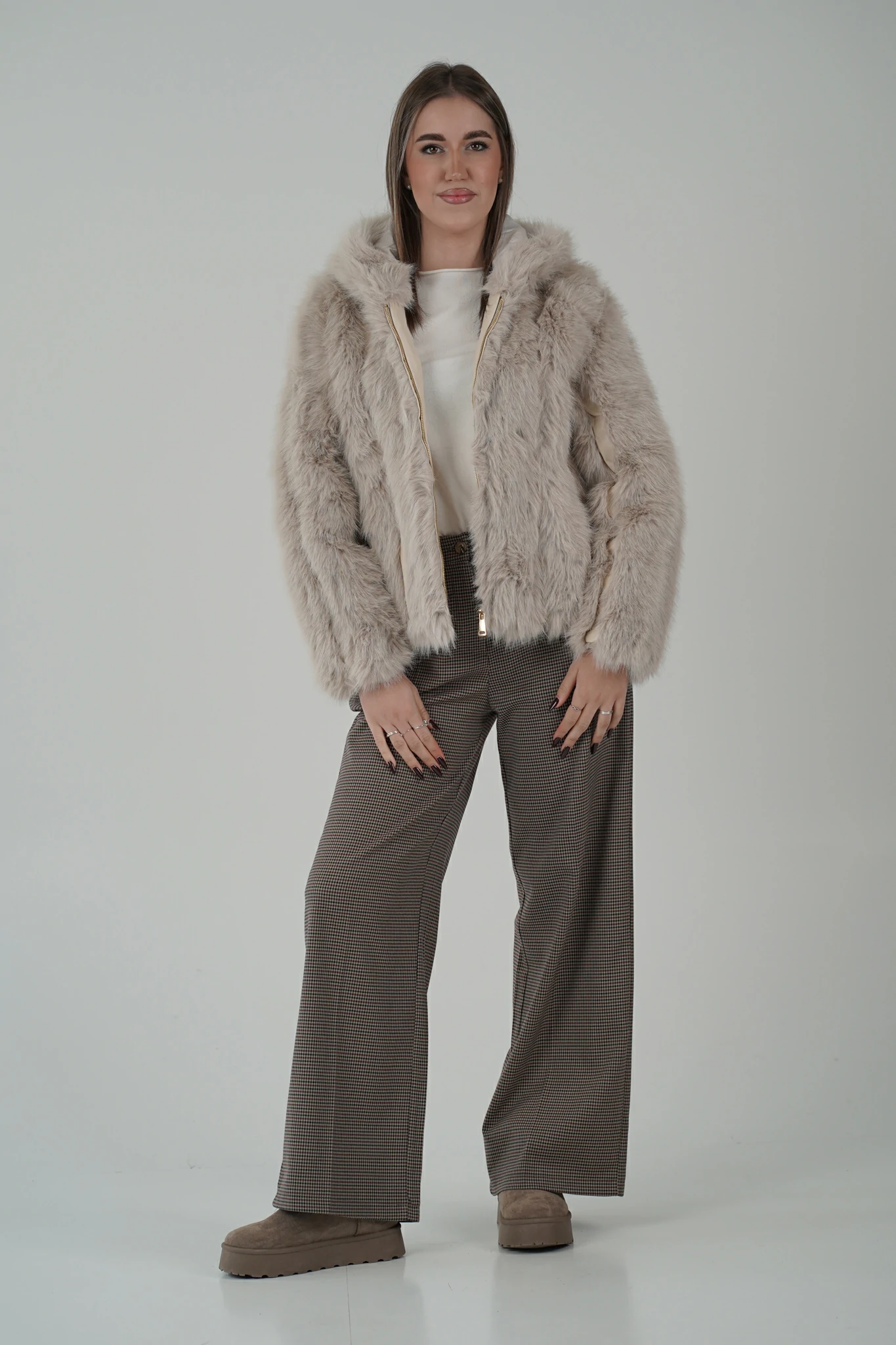 Pelliccia Inserti in Ecopelle - immagine 13