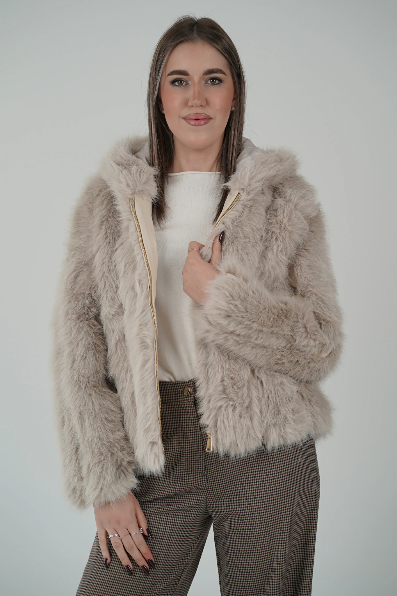 Pelliccia Inserti in Ecopelle - immagine 10