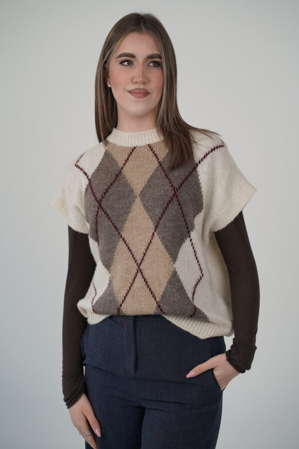 Maglia Manica Corta a Rombi