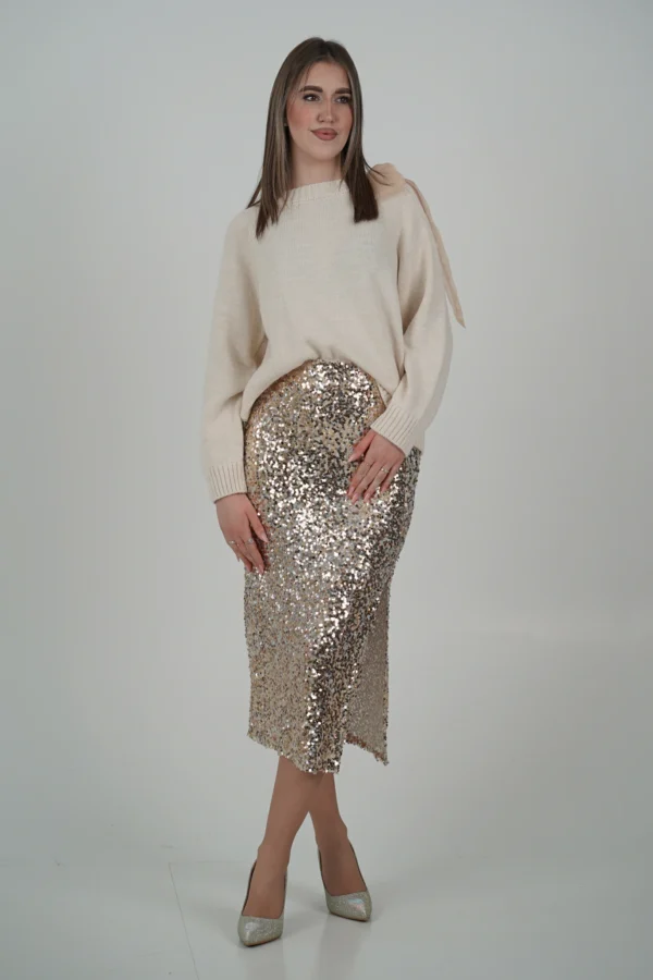 Gonna Paillettes Longuette