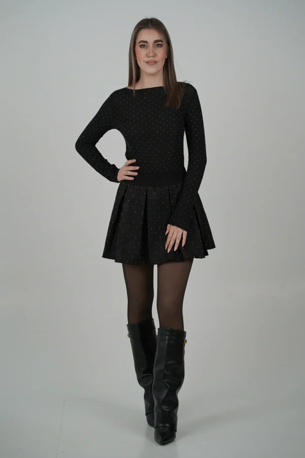 Gonnellina a Pieghe Punti luce